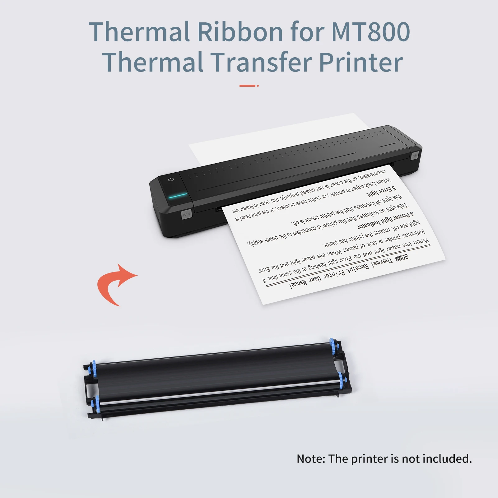 【Nuovo】 Nastro a trasferimento termico HPRT da 2 rotoli con funzione RFID per nastro a trasferimento termico per stampante a trasferimento termico portatile MT800 - immagine 5