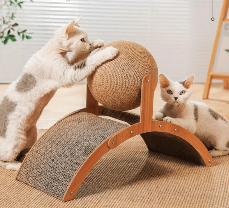 Description Picture 6 of itemCat Scratching Ball Toy Cat Scratch Board Vertical Cat Toy Wearresistant Cat Scratch Column Corrugated Paper Grinding Claw Board
