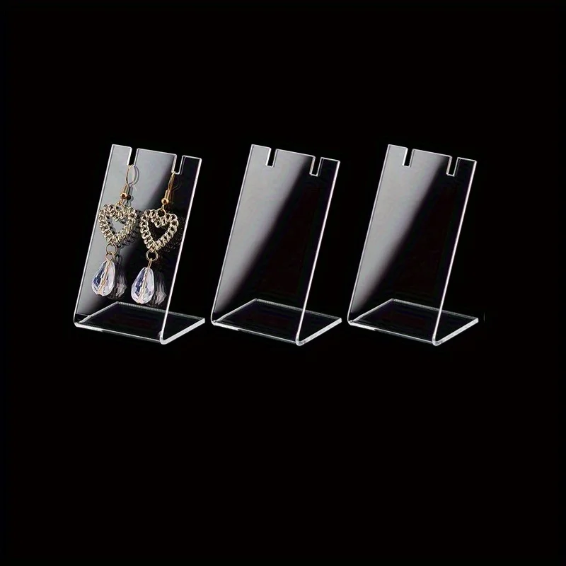 3/6pcs Display Stands, Necklace Earring Organizer for Jewelry Dangling Slant Back Display Props Show Retail Store Marketing