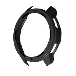 Premium Protective Bumper Frame for Xiaomi Smartwatch - Durable PC Case Sleeve Accessory (Black)