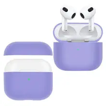 

Soft Liquid Silicone Case For AirPods 3 Wireless Bluetooth-compatible Earphone Protective Case For Apple airpods 3 Cover Case