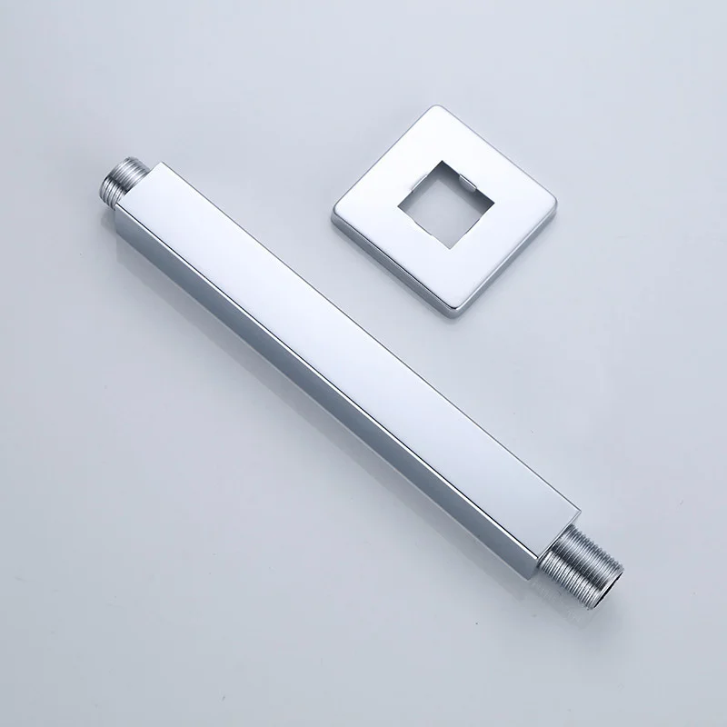 Description Picture 4 of itemCeiling Mounted Stainless Steel Bathroom Shower Head Extension Arm Tube 40/50/60/70CM Square Chrome Fixed Bar Accessories