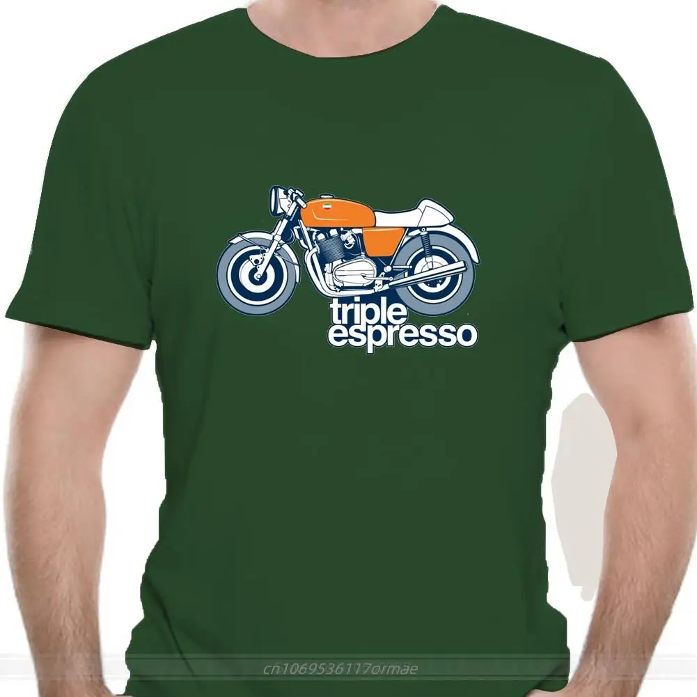 Triple Espresso Bike T Shirt Laverda Bike Moto Moto Cafe Racer Triple Espresso Custom