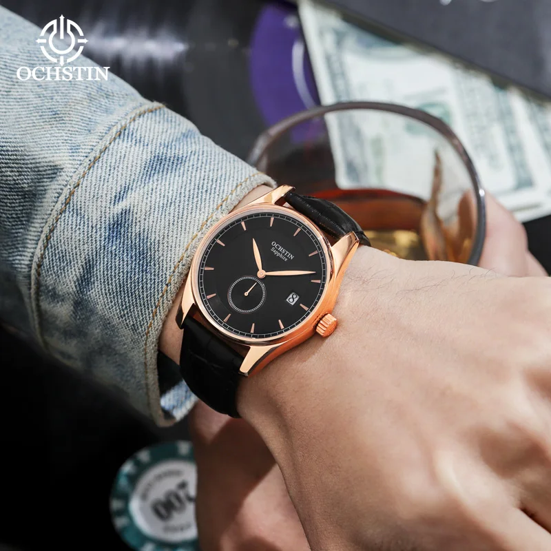 OCHSTINProminente Celebrity Series New 2024 Leisure Fashion Imported Multi functional Quartz Movement Watch Men's Quartz Watch