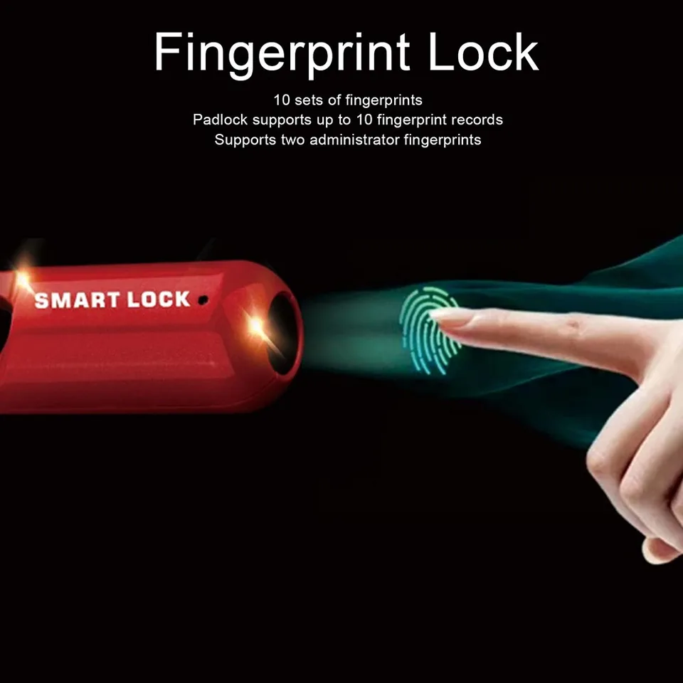 Smart Fingerprint Padlock Keyless Biometric Lock