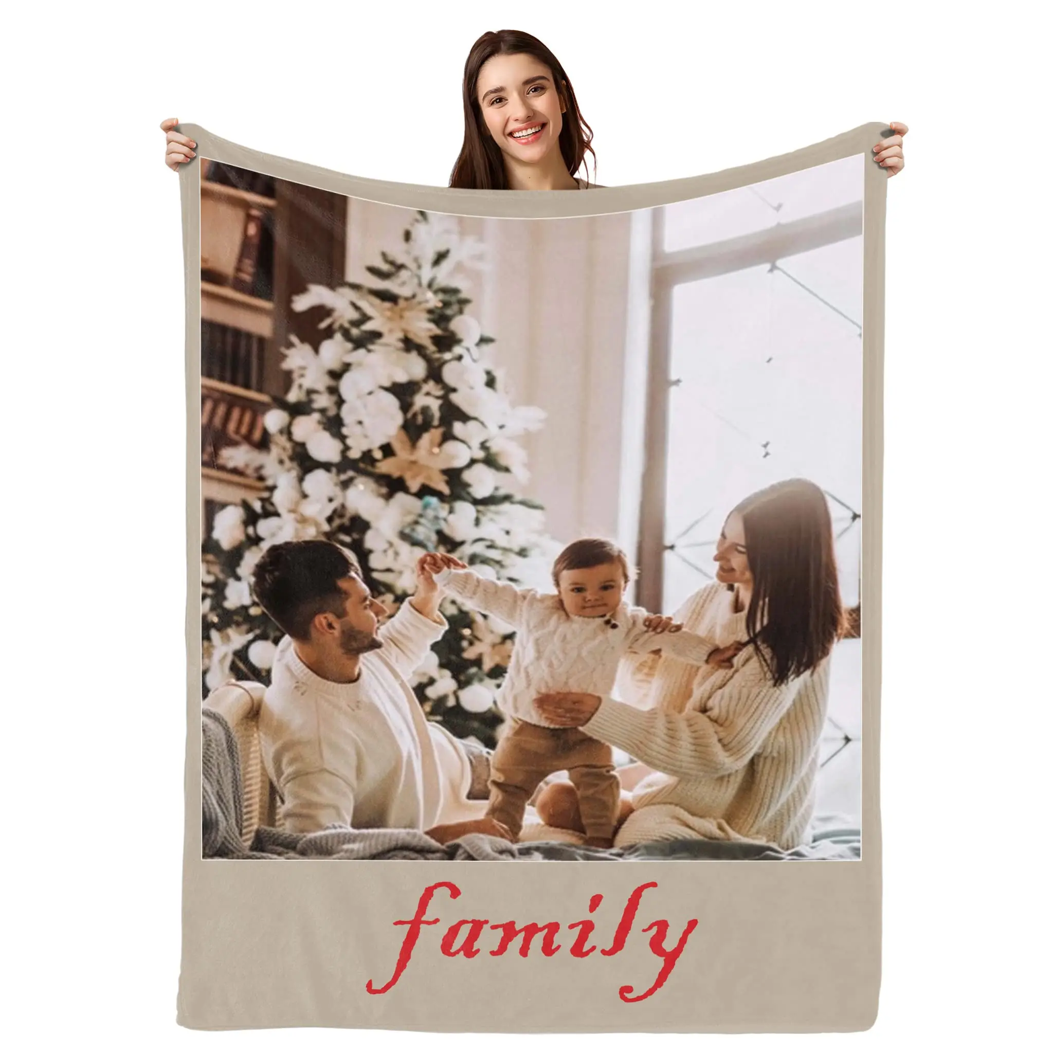 Youltar Coperta Personalizzata Con Foto E Testo – Regalo Su Misura Per Compleanno, Festa Della Mamma, Anniversario (30x40 Cm O Più)