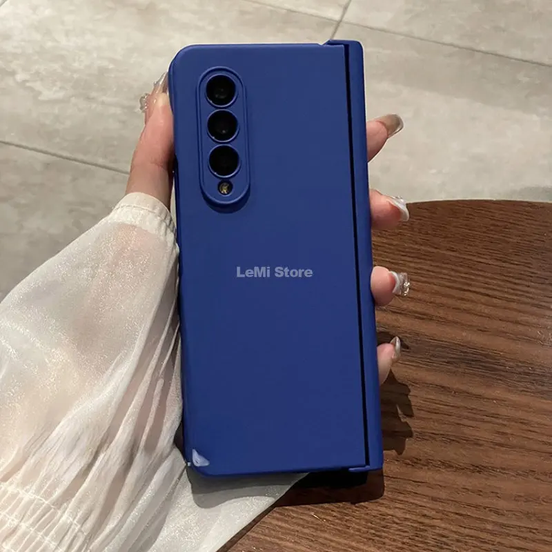Per Samsung Galaxy Z Fold 4 Custodia Per Telefono Skin Sensation Z Fold 3 Klein Blue Cerniera Cover Protettiva