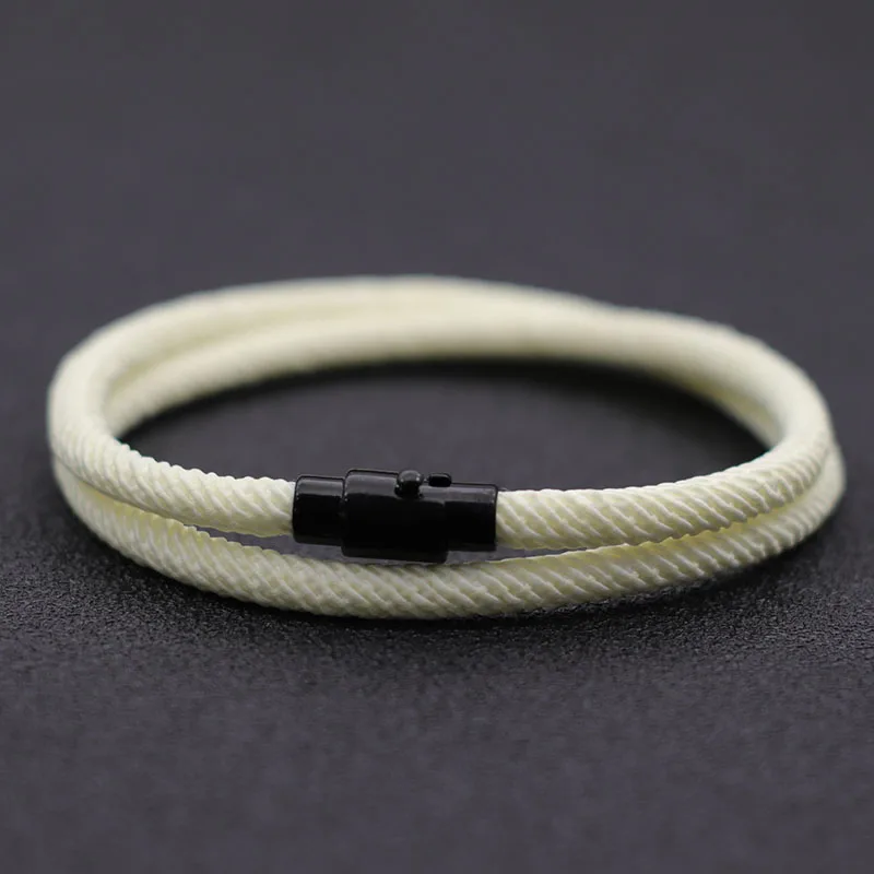 Eco-Chic Double Layer Rope Bracelet: Unisex Handcrafted Friendship Accessory