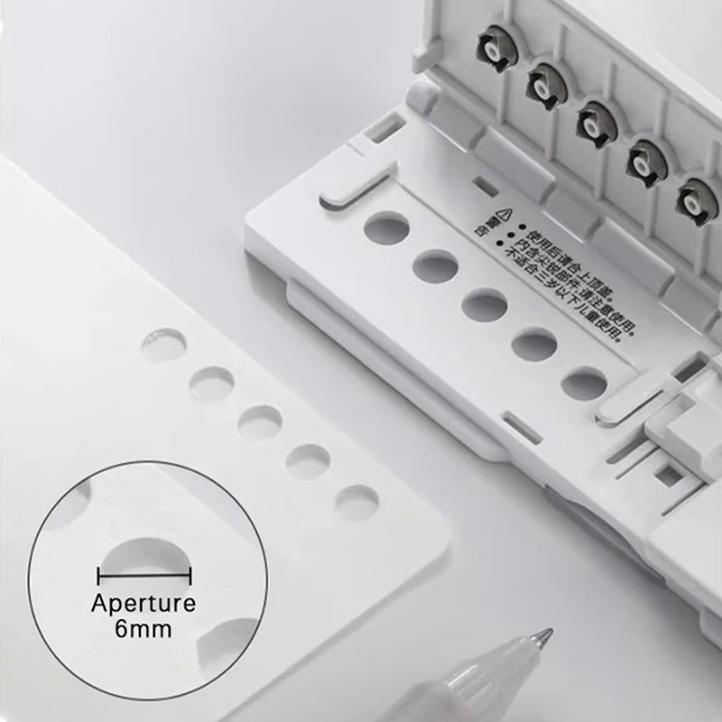 Classeur à anneaux Portable à 8 trous, manuel A5 B5 A4, outil de perforation de papier pour carnet de notes à feuilles mobiles, fournitures de bureau légères et pratiques