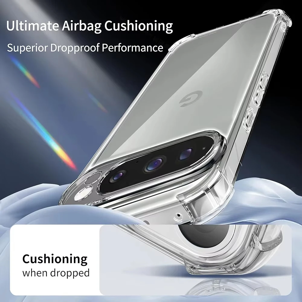 Durable Shockproof Armor Clear Phone Case - Soft Silicone Protective Cover