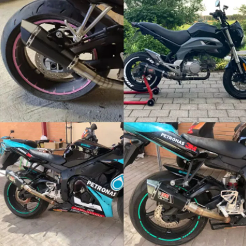 For Kawasaki Z H2 51mm Motorcycle Accessories Exhaust pipe Modified Muffler Pipe echappement moto akrapovic db killer