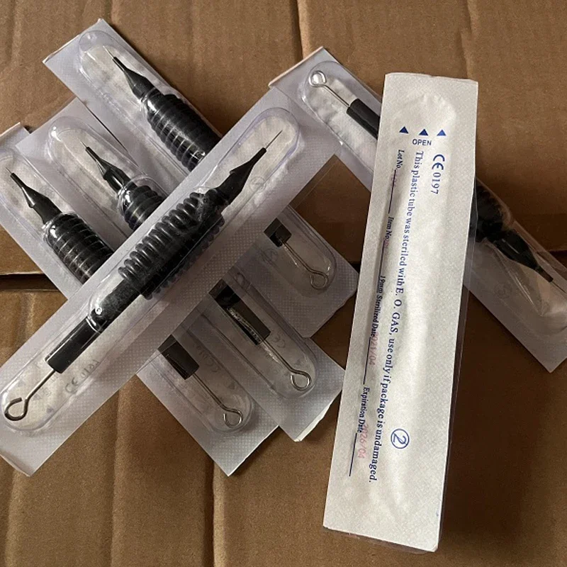 1pcs 1/3/4/5/7/9RL Tattoo Needle Sterile Disposable Nozzle Needle Tips and Tube Grip Gun Supplies Machine tattoo needles tattoo grip cover