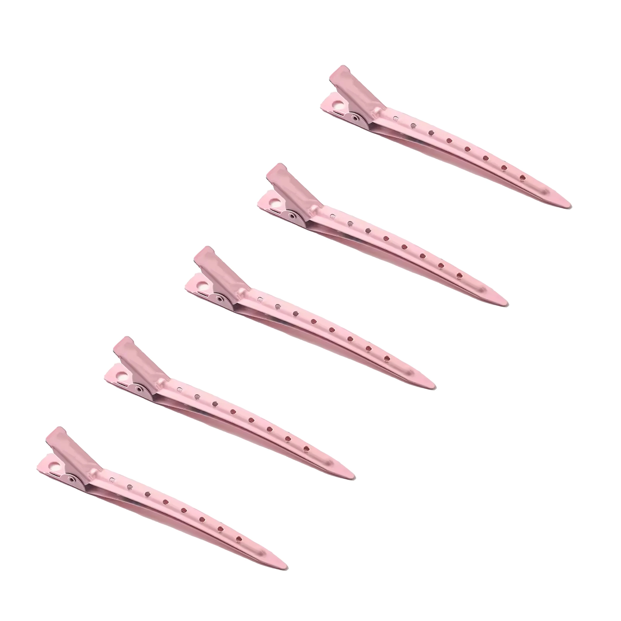 Pinces bec de canard en métal pour coiffure cheveux bouclés_voghion.com