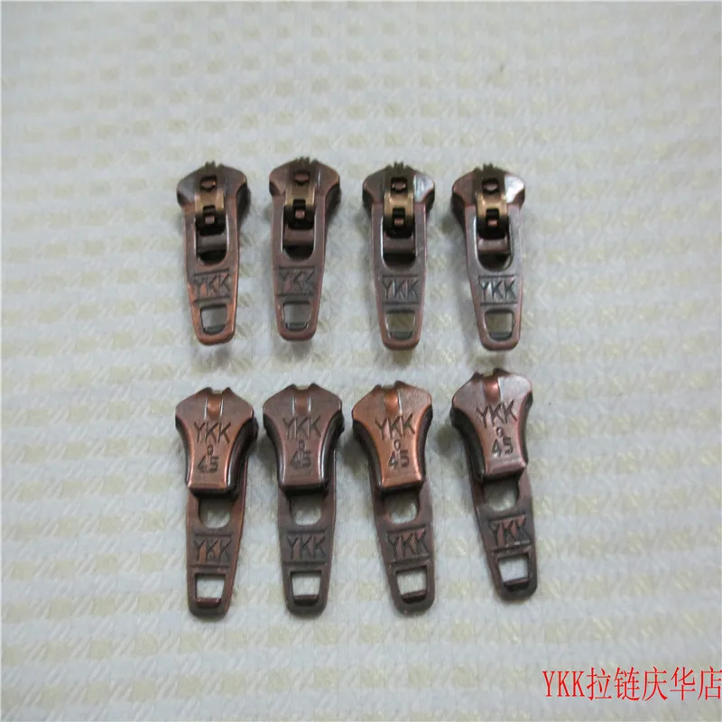 30pcs/Lot Ykk Metal Zipper Slider Head 3# 45# 5# Vintage Bronze