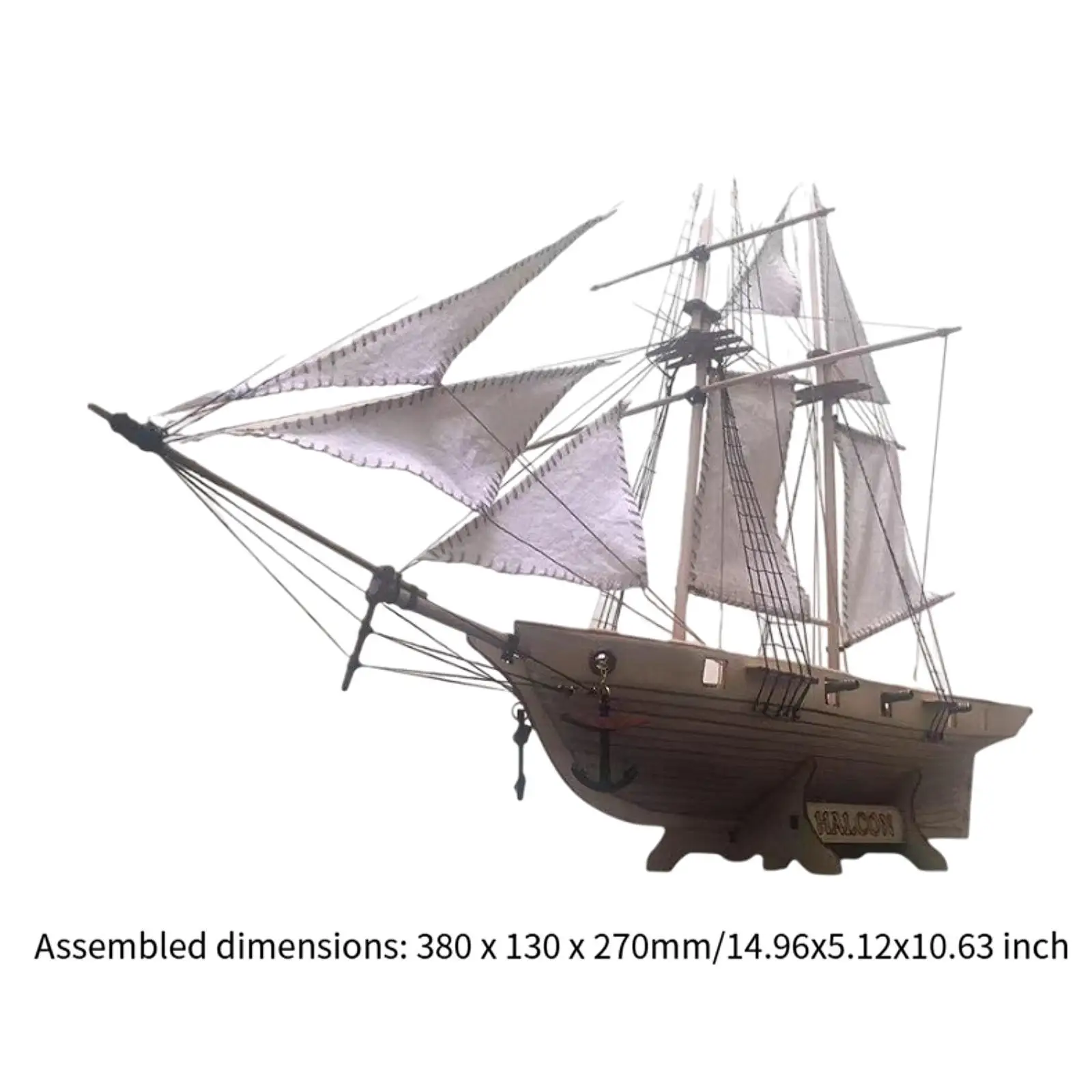 Mini Sailboat Model Wooden Miniature Sailing Boat DIY Model Decorative Mini Sailboat Model Wooden Miniature Sailing Boat DIY Model Decorative