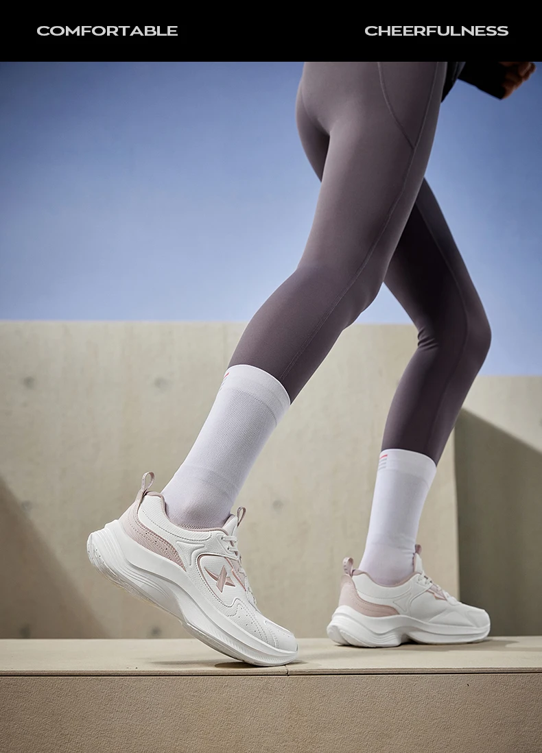 Xtep احذية الجري النساء عدم الانزلاق أحذية ناعمة خفيفة الوزن تنفس توسيد التدريب المرأة أحذية رياضية 877418110023