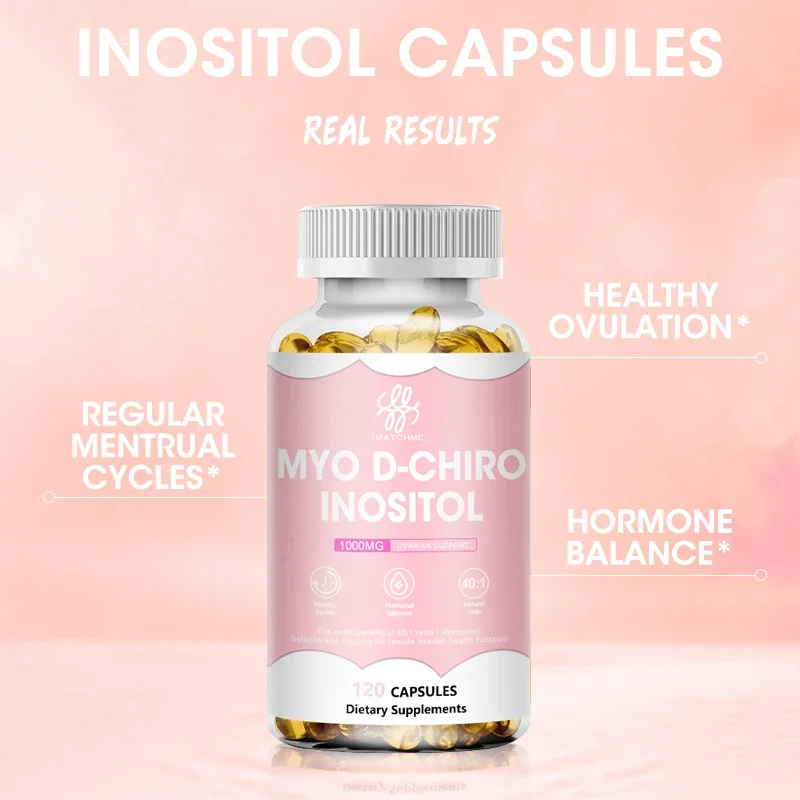 All-Natural PCOS Supplement-Myo-Inositol & D-Chiro Inositol 40:1 Blend -Hormone Balance & Healthy Ovarian Support for Women