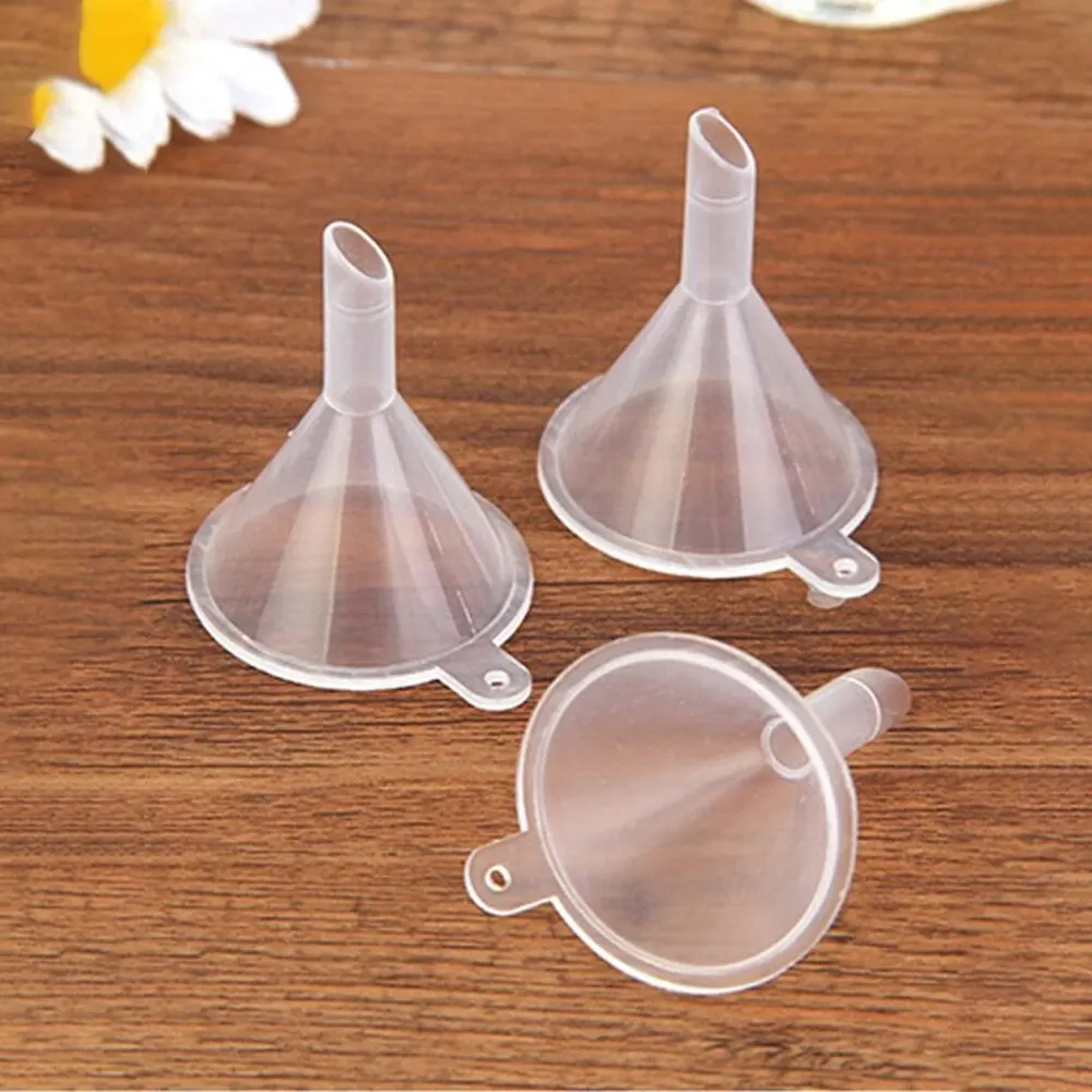 Wide Mouth Clear Plastic Funnels for Filling Water Bottles Multipurpose Large Funnel with Long Reaching Spout 10PCS plastic filter funnel