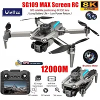 Professional SG109 MAX GPS Drone With Screen 8K HD Dual Camera 5G WIFI 360°Obstacle Avoidance Brushless Foldable Quadcopter Dron