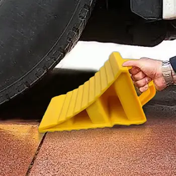 Car Trailer Wheel Chock with Handles Vehicle Truck Tire Stop Block Anti-slip Parking Wedges Car Stopper Wheel Alignment Block 1