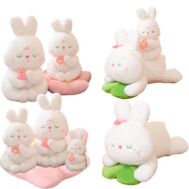 Kawaii Pink Pillow of Mini Bunny Plushies - Kuru Store