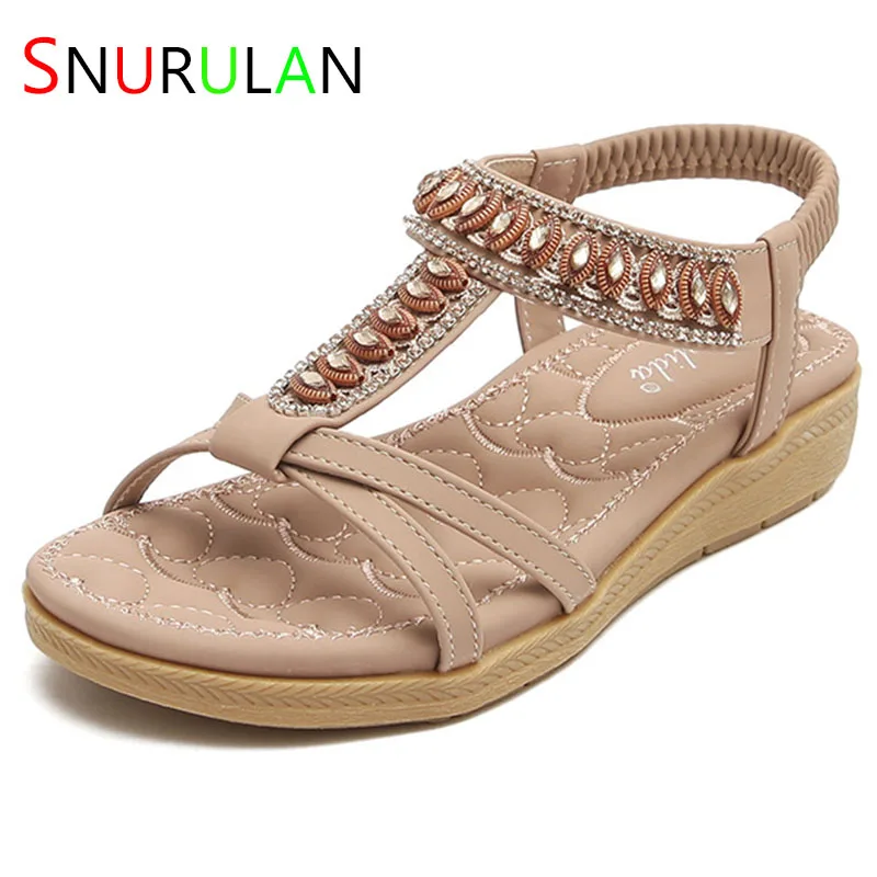 2023 Sandali Da Donna Sandali Piatti Bohémien Estivi Scarpe Con Cinturino Elastico Sandalo Elegante Femme Eté 2023 Luxe