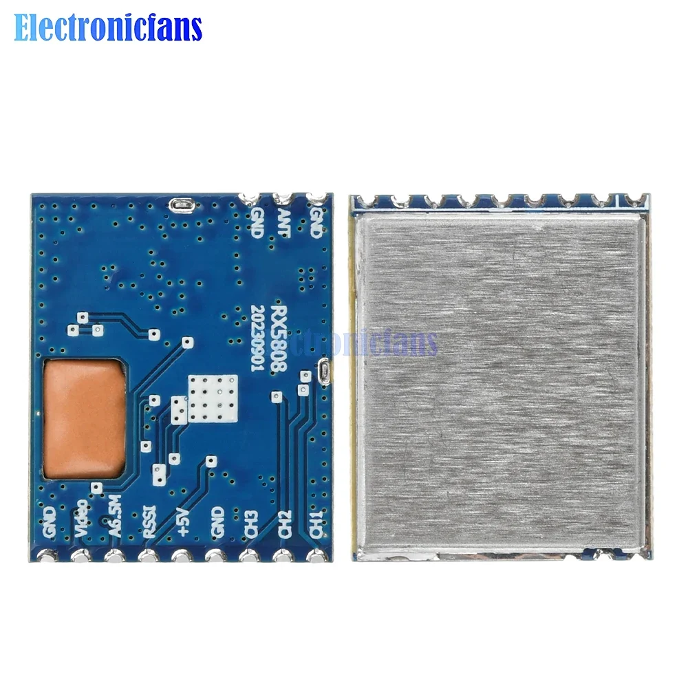 RX5808 수신기 모듈 무선 오디오 비디오 수신기 모듈 FPV 시스템용 5.8G SPI 제어 RC 헬리콥터 대역폭 4.86.0GHz