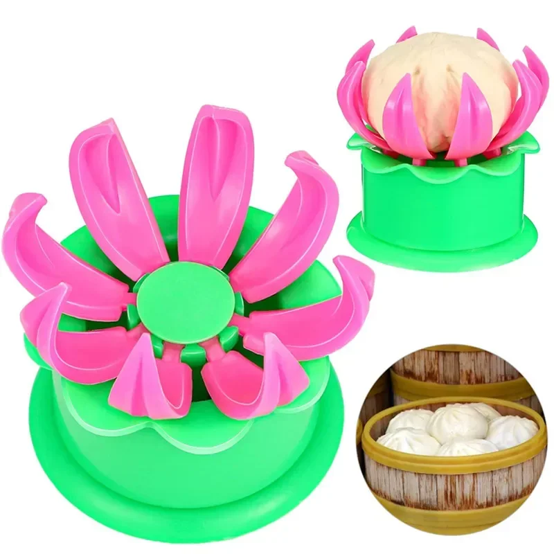 Kitchen DIY Pastry Pie Dumpling Maker Chinese Baozi Mold Baking And Pastry Tool Steamed Stuffed Bun Making Mould Bun Maker 1pcs
