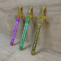 children's sword Plastic Sword Stage performance weapons Shangfang Sword Children's Toy Gold Green Blue Red 2