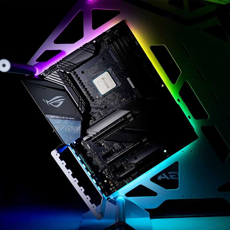 Motherboard RGB Lighting Frame Backplate ATX MATX ITX M/B IO Backlight 5V 3Pin ARGB AURA SYNC for PC Cabinet Decoration DIY pc case pc chassis computer chassis frame