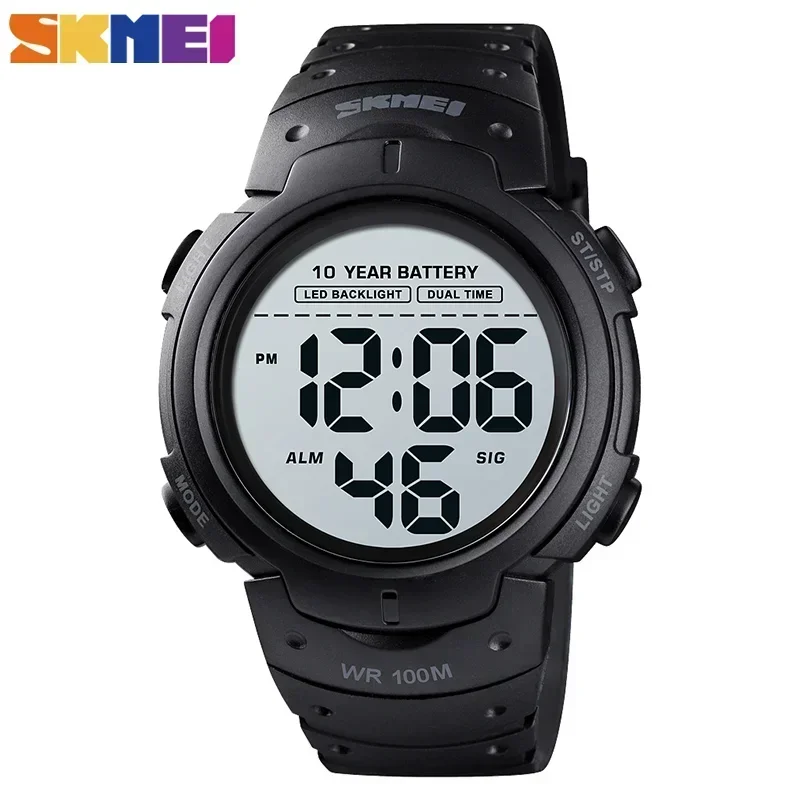 

10PCS/Set SKMEI 1560 Men's battery alarm clock reloj hombre sports and fitness watch men's digital 100M waterproof watch