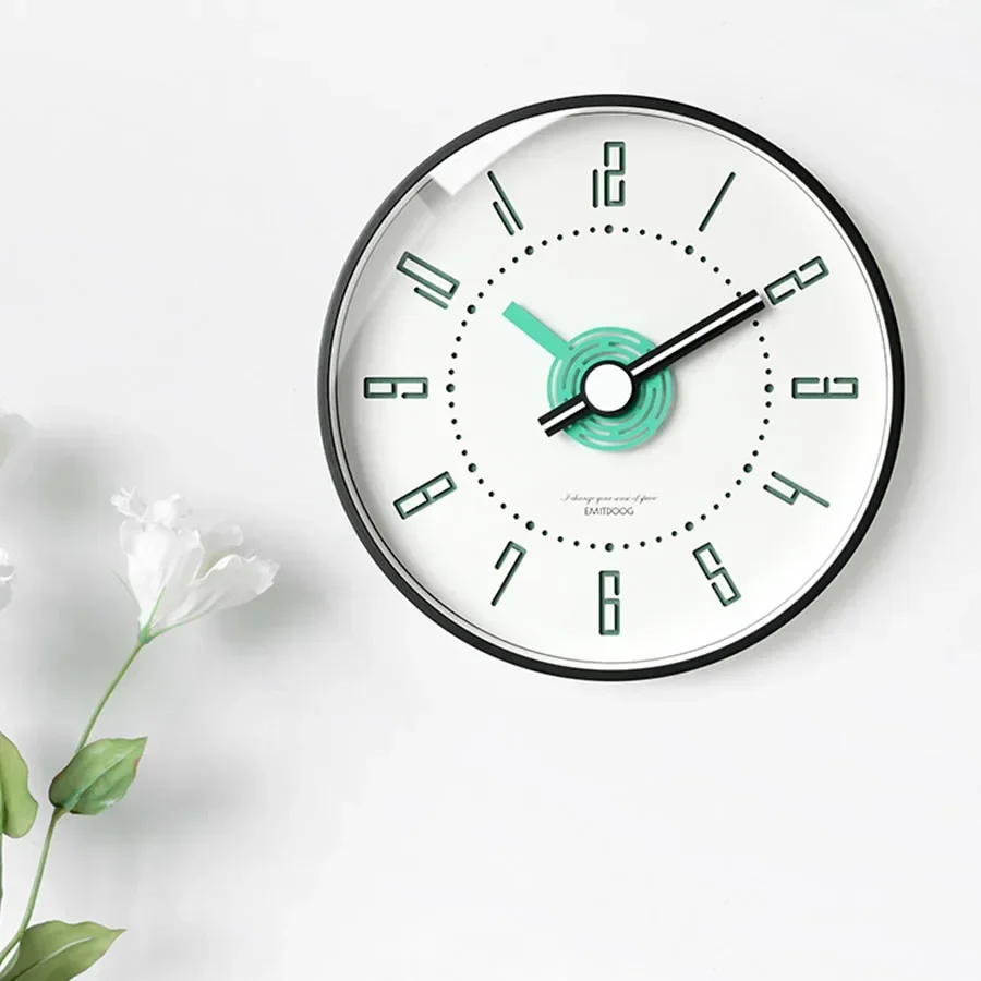 

Home Wall Clock Decoration Gift Classic Hands Modern Wall Clock Round White Glass Bedroom Nordic Office Duvar Saati Home Decor