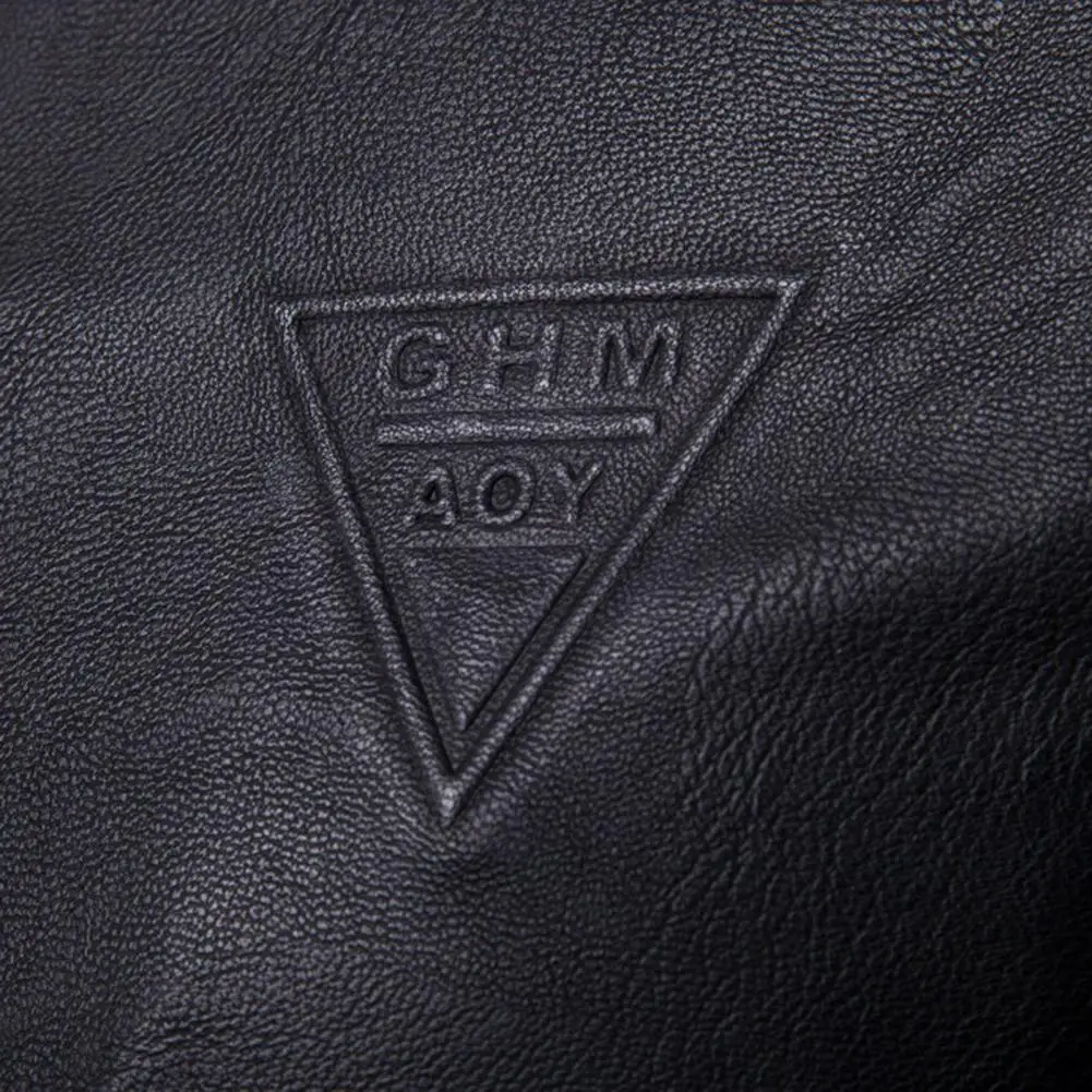 Description Picture 6 of itemSpring Autumn Men's Motorcycle Leather Jacket Solid Stand Collar Jackets Fashion Casual Trend Windproof Coat Streetwear