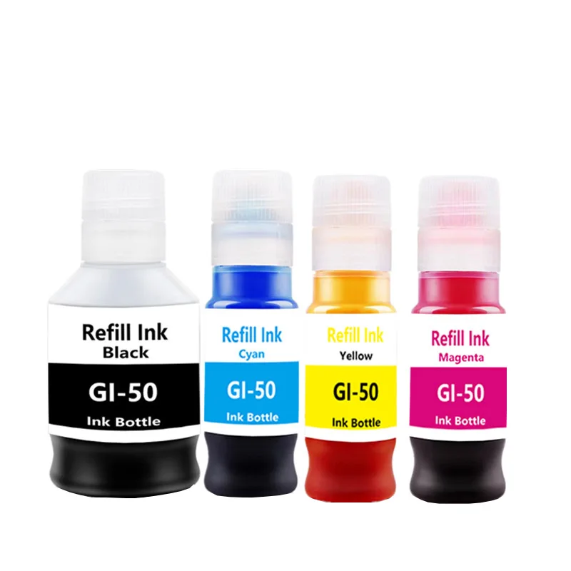 GI-50 Refill Ink For Canon GI-10 GI-20 GI-30 GI-40 GI-60 GI-70 GI-90 Dye ink For G5010 G6010 GM2010 G5020 G6020 G6030 Printer