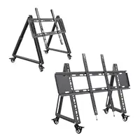 Low Height Mobile TV Stand for Flat Curved Screen TV, LED, LCD Versatile Sturdy 2