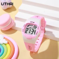 UTHAI CE128 Outdoor Multi-function Student Activism Electronic Watch Swimming Grade Waterproof Shock Proof Sports Girl Boy Watch