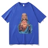 Young Miko Print T-Shirt Unisex Fashion Trend Loose Cotton Round Neck Short Sleeve Men's T-shirt Clothing Summer Streetwear Tops 5