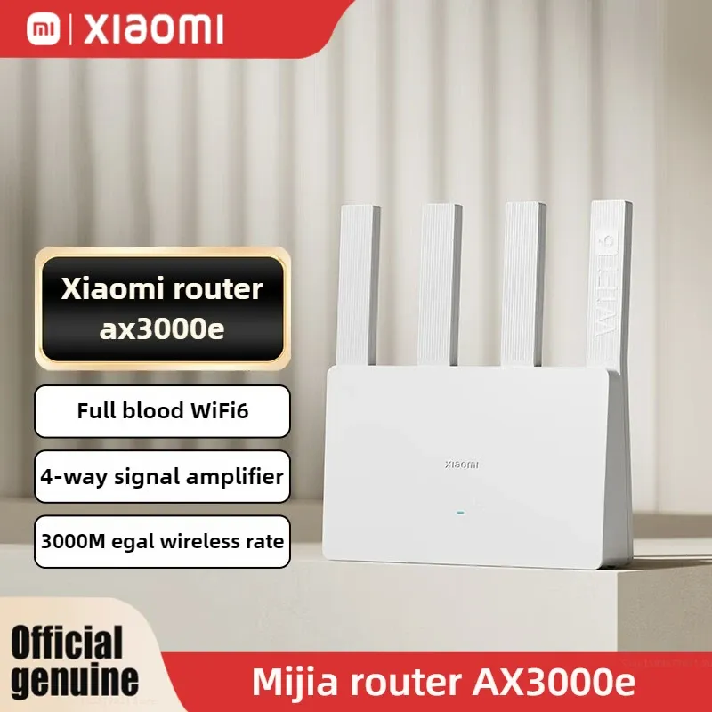 Xiaomi Mijia AX3000E Router WiFi6 2976Mbps 2.4G/5GHz Dual DAN/LAN ports Qualcomm Processors 256MB Memory Mesh Network Smart Home