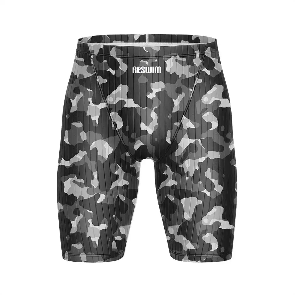 Summer Men's Jammer Swimsuit Training Swim Shorts Trunks Beach Tights Swimming Pants Quick Dry Contest Running Surf Swimwear