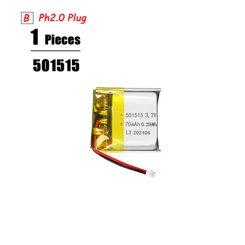 3.7V Lipo Battery Ph2.0 Plug Rechargeable Lithium Battery 3.7V For PS4 Humidifiers GPS Navigation  Bluetooth Speaker MP3 MP4 - Image 11