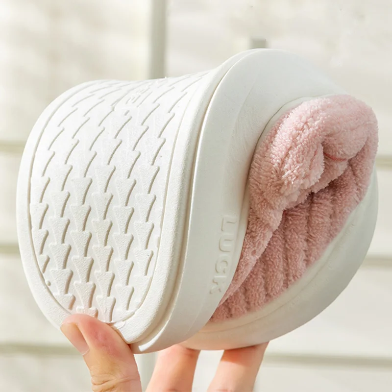 Lovely Rabbit Home Cotton Slippers Women Indoor Light Soft Sole Plush Slippers Woman Pink Platform Living Room Shoes Female