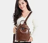 Women Vintage High Quality Real Soft Leather Small Backpack Casual Travel Shoulder Bags Totes Ladies Crossbody Backpacks 5