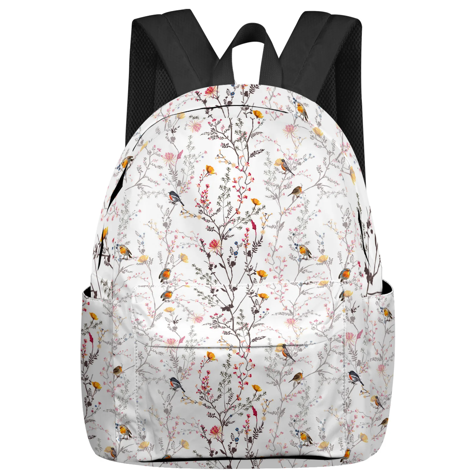 

Flowers And Birds In Spring Backpack Teenagers Student School Bags Laptop Custom Backpack for Men Women Travel Bag