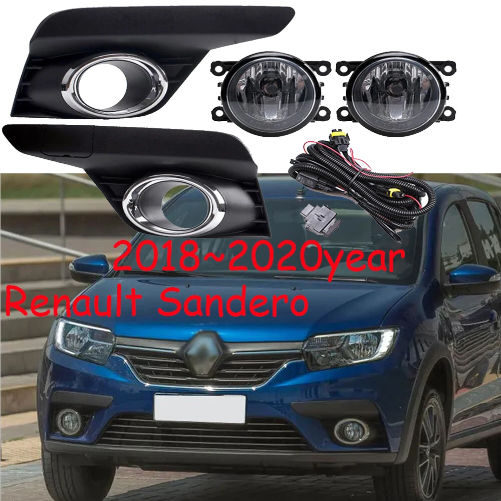 

car styling headlight for Renault Sandero fog light 2018~2020y car accessories halogen bulb auto head lamp Sandero headlamp