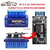 Super Mini ELM327 V1.5 Bluetooth V5.1 OBD2 Code Reader Double PCB PIC18F25K80 ELM 327 1.5 BT Car Scanner Tool For IOS/Android 1