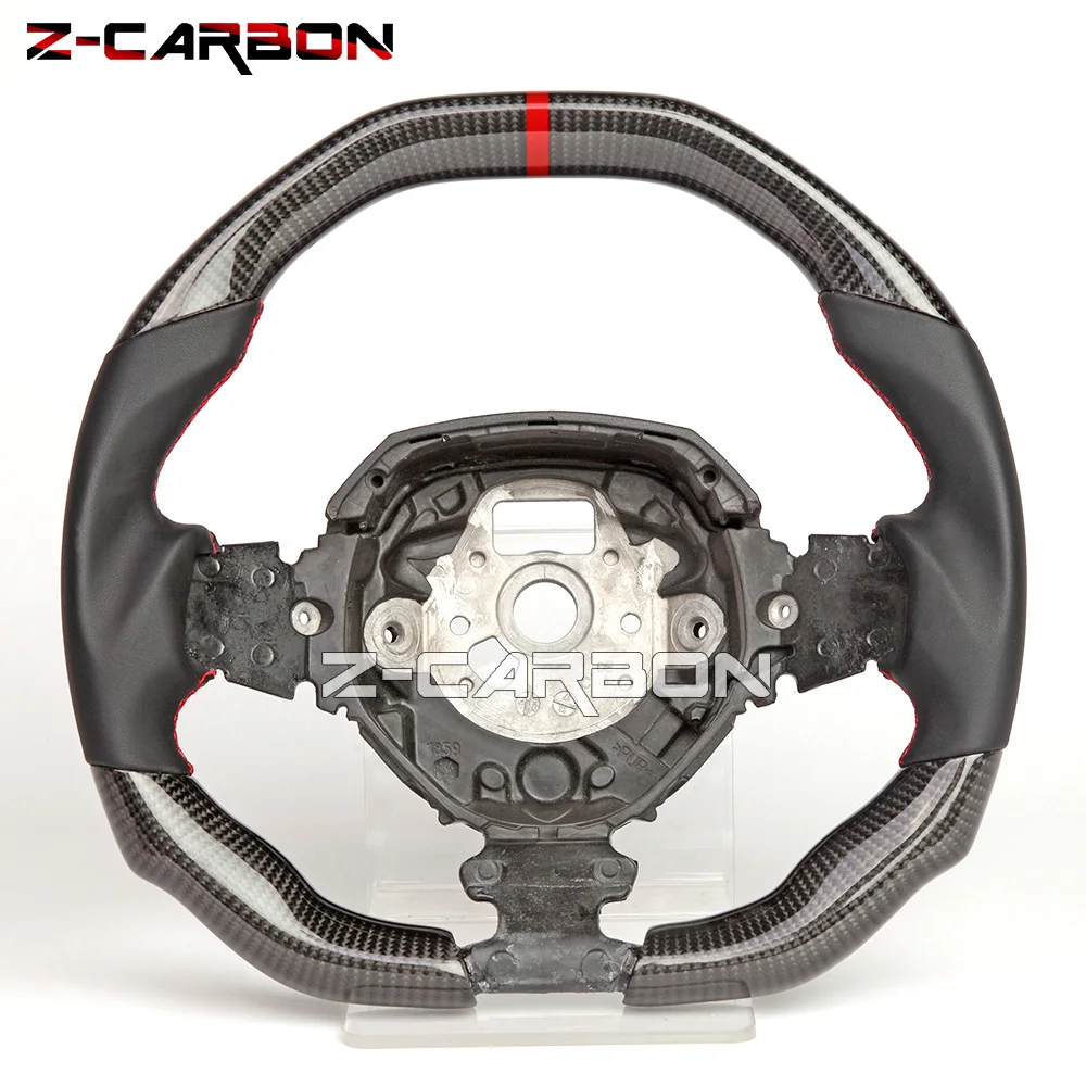 Steering Wheel Fit For Lamborghini Aventador 2011-2021 Carbon Fiber Smooth Leather Racing Wheel Sport Wheel