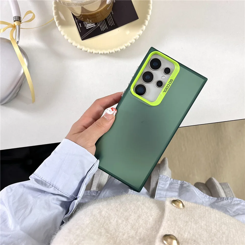 Fashion Laser Shockproof Matte Bumper Phone Case