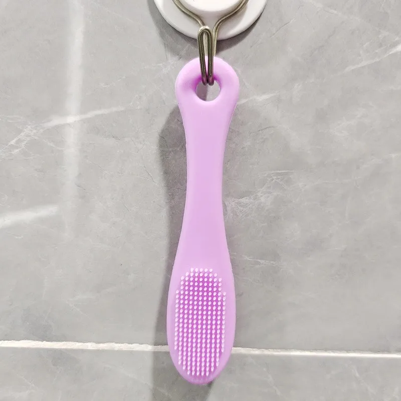 Pet toothbrush, soft rubber dog toothbrush for oral cleaning and black chin treatment, pet supplies
