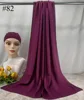 Mini Hijab Modal avec sous-bonnet – Ensemble Basique Extensible, Foulard Fin et Respirant, Protection Solaire, Voile 165*50cm
