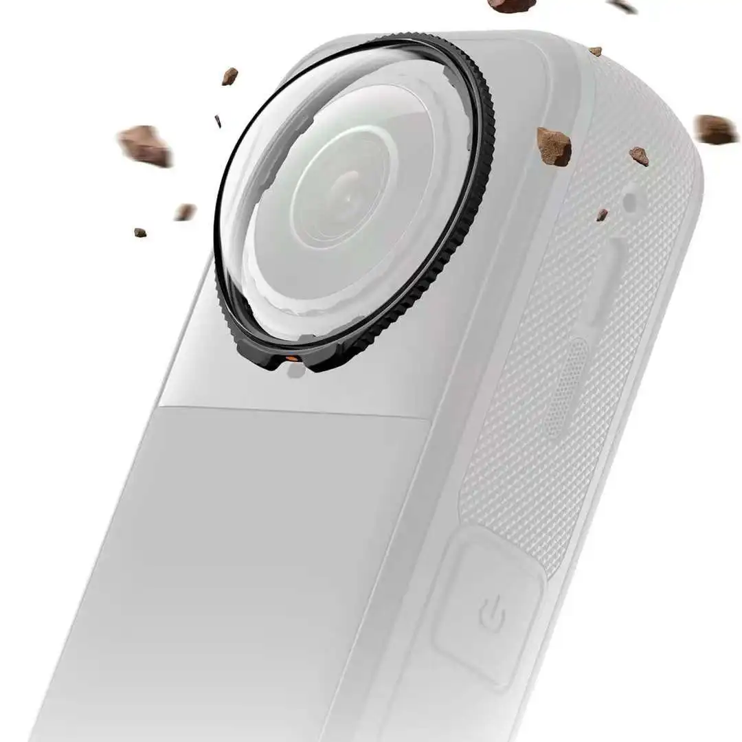 인스타360 X5 듀얼 렌즈 보호 커버 - HD 파노라마 액션 카메라 렌즈 캡 (회전 디자인, 탈부착 가능 카메라 액세서리)